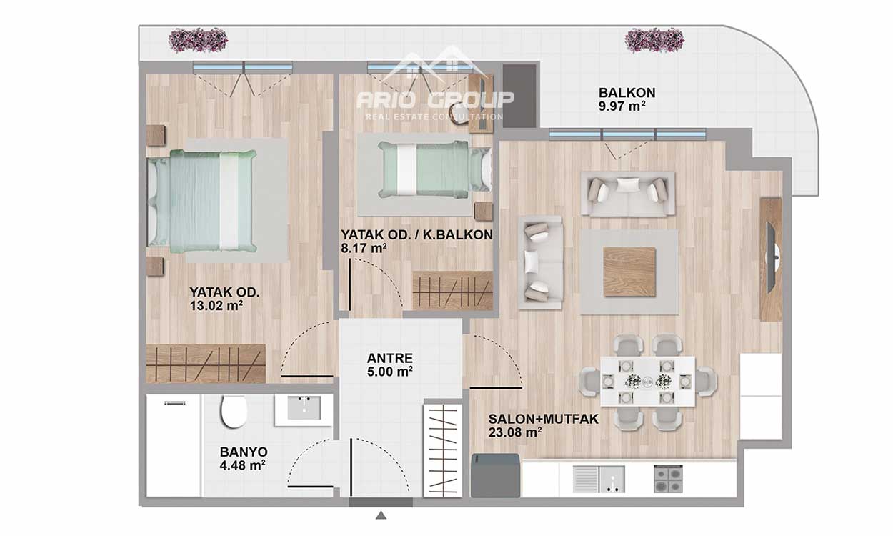 Apartments for new housing Ario-142 in Avcılar Istanbul